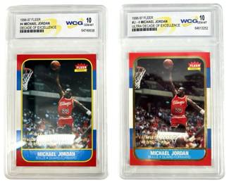 Michael Jordan 1996-97 Fleer WCG 10 Pair