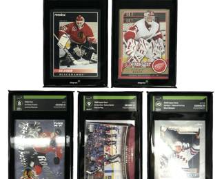 Hockey Legends Graded 5 Card Lot Belfour Roy