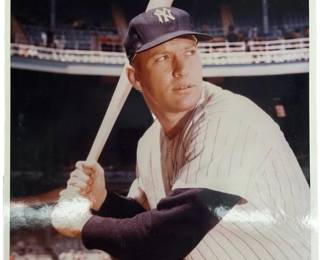 Mickey Mantle Autographed Yankees Photograph