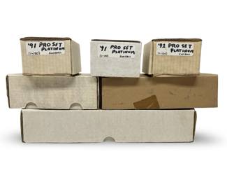 (6) Boxes Vintage 90’s Football Cards w/Sets