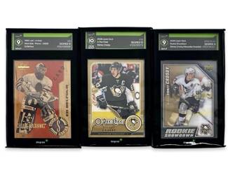 3pc Crosby/Ovechkin/Belfour Graded Hockey Cards