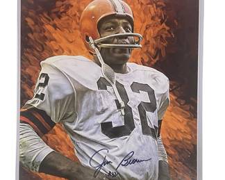 Jim Brown #32 Signed Photo W/COA