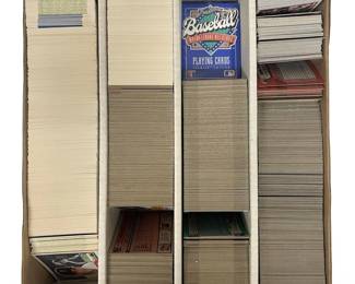 Box of Vintage Topps Bowman Baseball Cards