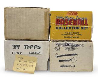 (4) Boxes Vintage Score/Topps Baseball Card Sets
