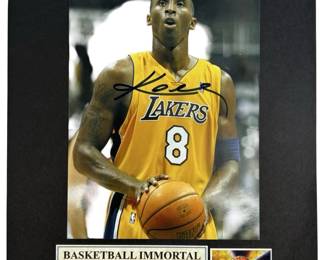 Kobe Bryant Autographed Lakers Photograph