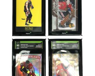 Blackhawks Hockey Degree Graded 4 Card Lot