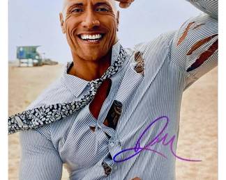Dwayne Johnson Signed Photo w/ COA