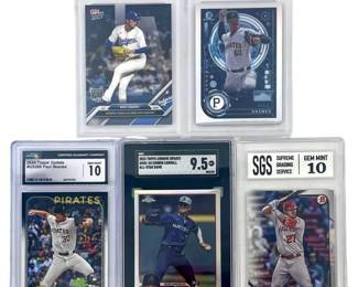 5 Graded Skenes Sasaki Trout Carroll Cards