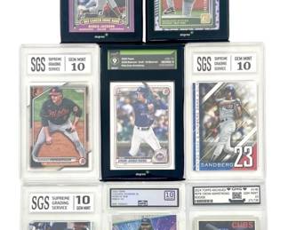 8pc Graded Baseball Star Card Collection