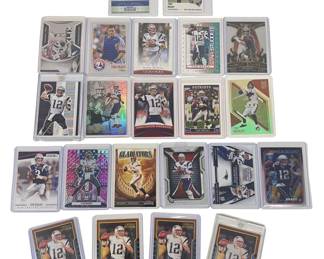Vintage Tom Brady Football Cards W/Rookie Reprints