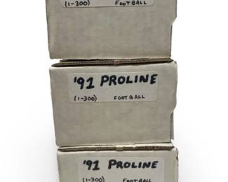 (3) 1991 Pro Line Portraits Football Card Sets