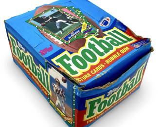 1986 Topps Box of Unopened Football Wax Packs