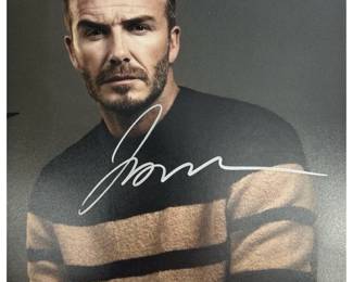 David Beckham Autographed Photo w/ COA
