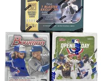 3pc Sealed Baseball Blaster Box Lot