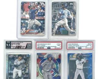 5pc Graded Baseball Star & Prospect Card Set
