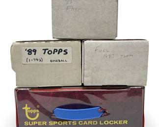 (4) Boxes Vintage Toop/Fleer Baseball Card Sets