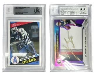 Earl Campbell & Jarrett Stidham Auto Card Lot