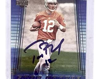 2000 Upper Deck Tom Brady Rookie Autograph Card