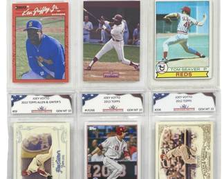 6pc Griffey, Sanders, Seaver & Votto Graded Set
