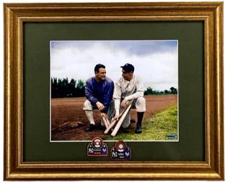 Babe Ruth & Lou Gehrig Yankees Framed Photo