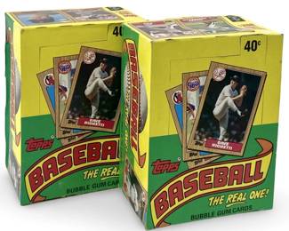 2pc ‘87 Topps Baseball 36-Pack Gum/Card Wax Boxes