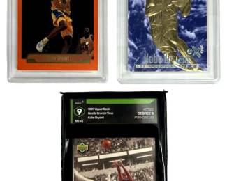 Kobe Bryant Graded Basketball 3 Card Lot