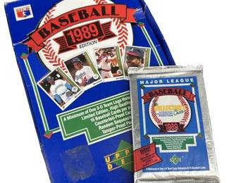1989 Upper Deck Baseball Wax Pack Box