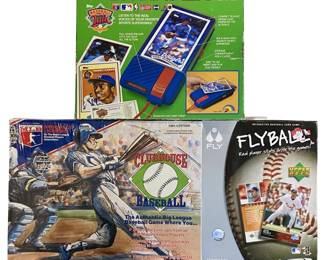 3pc Vintage Baseball Card Game Lot