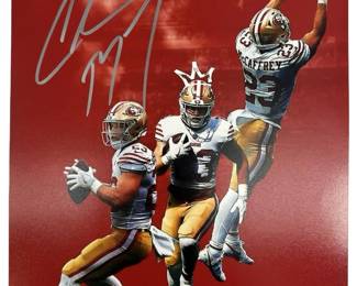 Christian McCaffrey Signed 49ers Photo w/ COA