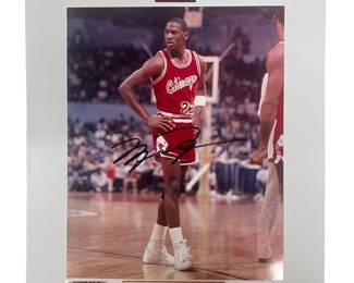 Michael Jordan Signed Hall of Fame Photo w/COA
