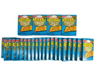 25pc. 1987 Fleer Baseball Unopened Wax Pack Lot