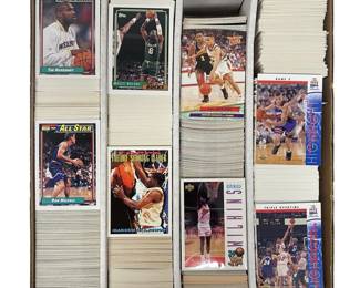 Large Box of Assorted Vintage Basketball Cards