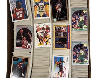 Large Box of Vintage 1990’s Basketball Trading