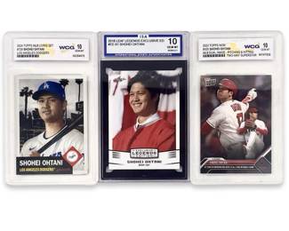 2018-24 Shohei Ohtani Graded 3-Card Lot