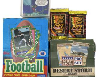 Vintage Football & Trading Card Collection