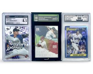 2018-25 Ohtani Ruth Graded 3-Card Lot