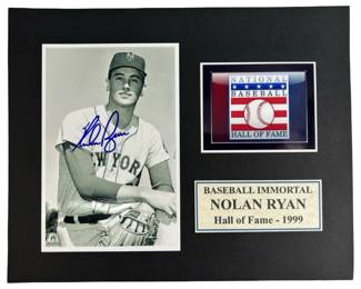 Nolan Ryan Signed Mets Photo w/ COA