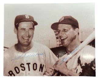 Ted Williams & Stan Musial Dual Signed Photo
