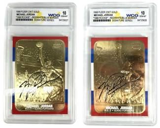 Michael Jordan 23KT Gold WCG 10 Pair