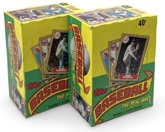 2pc 1987 Topps Baseball Wax Boxes