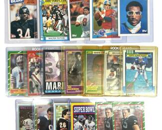 1980s Topps Football Star & Rookie Card Collection