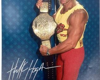 Hulk Hogan Signed Championship Photo w/ COA