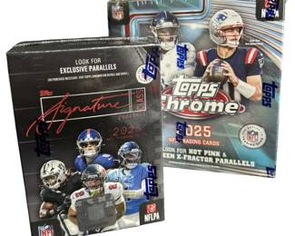 2pc 2025 Topps NFL Sealed Card Boxes