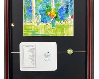 Leroy Neiman Jack Nicklaus Augusta Golf Display