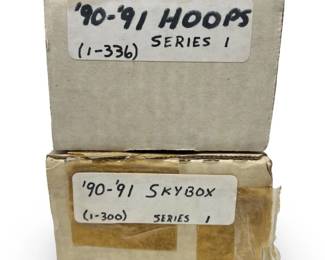 (2) Boxes 1990’s Skybox/Fleer/Hoops Sets