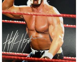Hulk Hogan Signed Wrestling Photo w/ COA