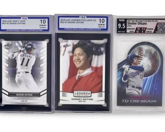 2018-24 Shohei Ohtani Graded 3-Card Lot