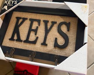 Hanging key holder.