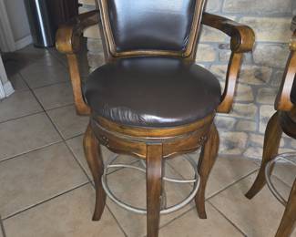 3 Vintage Swivel Stools.