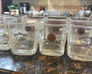 Jack Daniels Whiskey Glasses.
